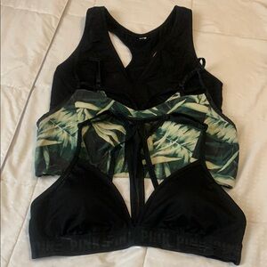 PINK & Victoria's Secret set of 3 Sports Bras